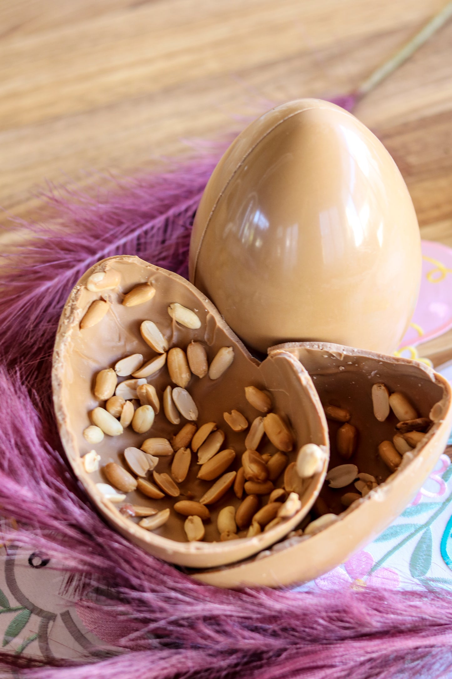 Uovo caramello e arachidi