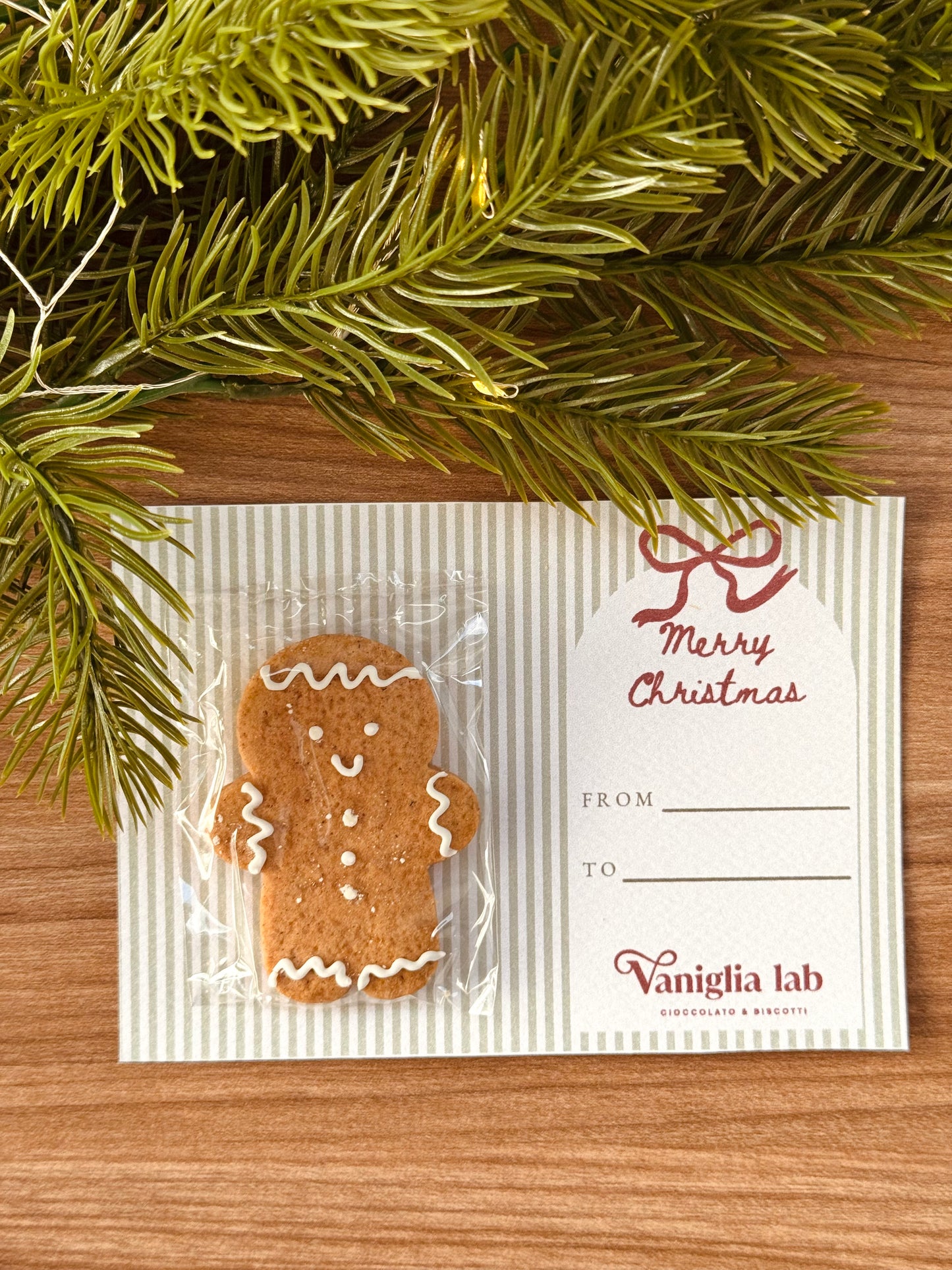 Mini biscotto con postcard