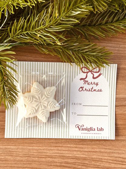 Mini biscotto con postcard