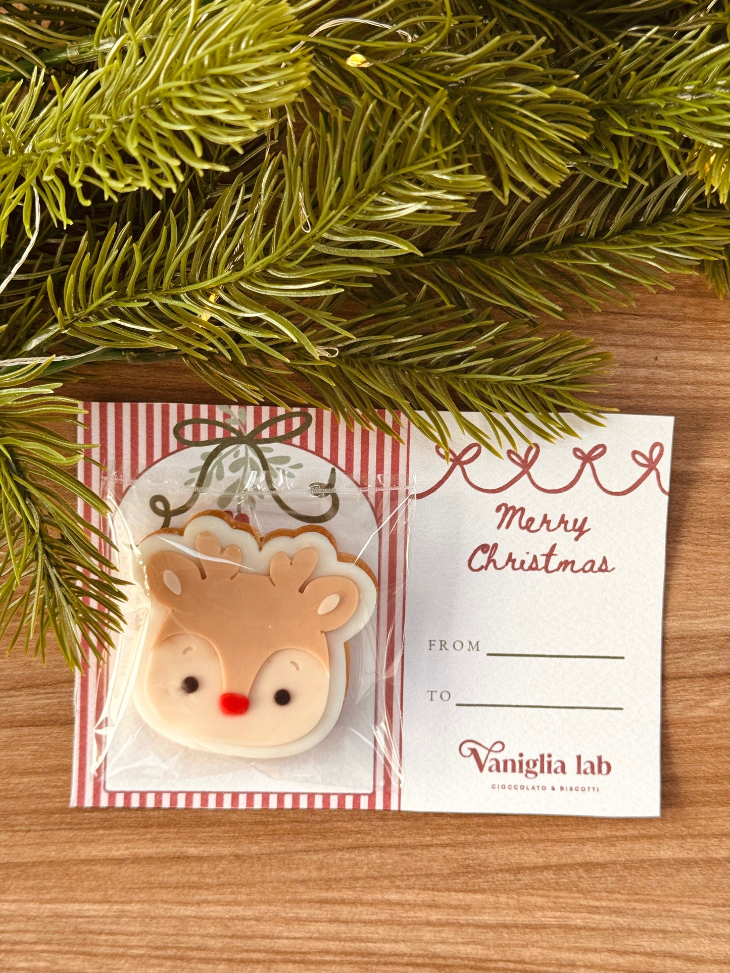 Mini biscotto con postcard