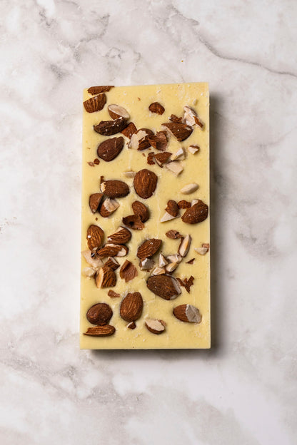 Tavolette Cioccolato Bianco e Mandorle Salate