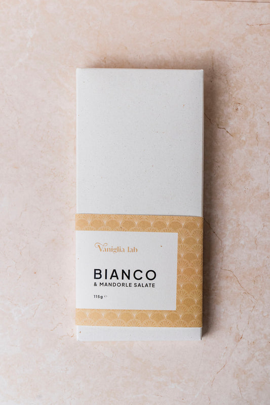 Tavolette Cioccolato Bianco e Mandorle Salate