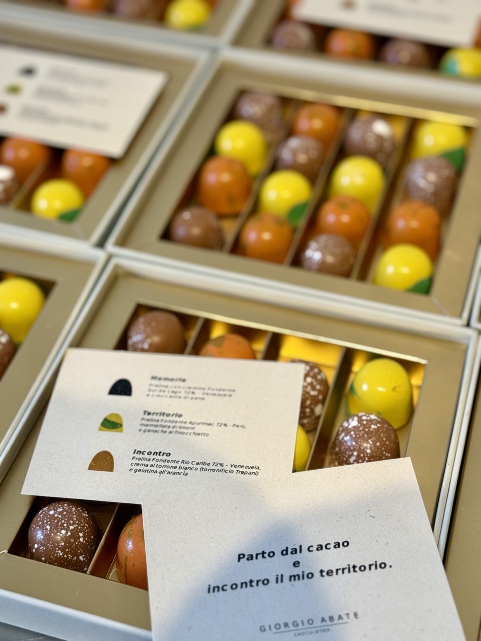 Origini: collezione di praline
