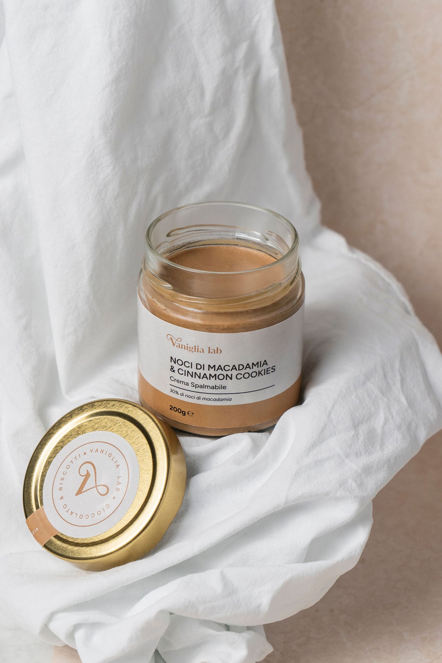 Spalmabile Noci di Macadamia e Cinnamon Cookies 200g