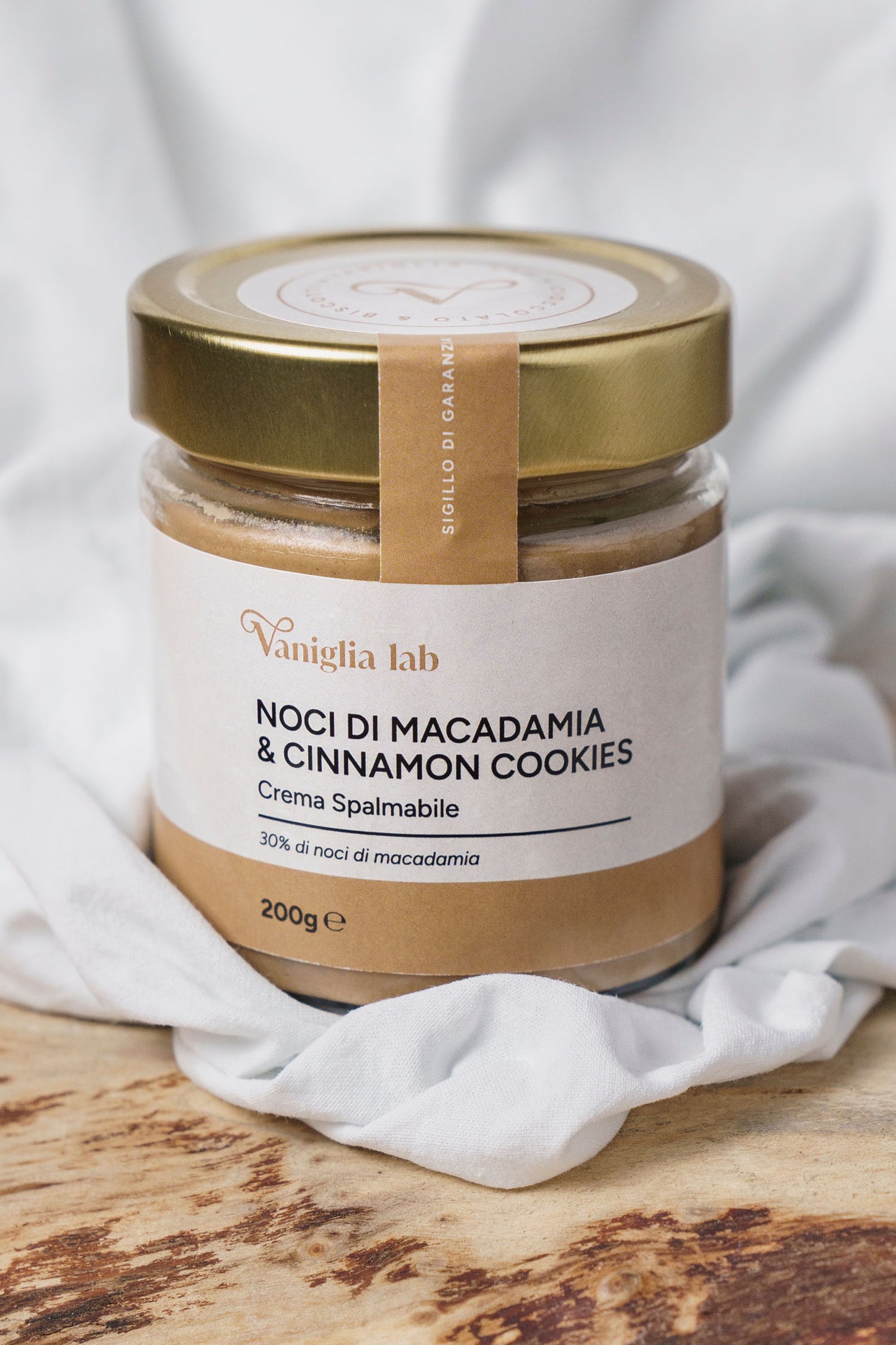Spalmabile Noci di Macadamia e Cinnamon Cookies 200g
